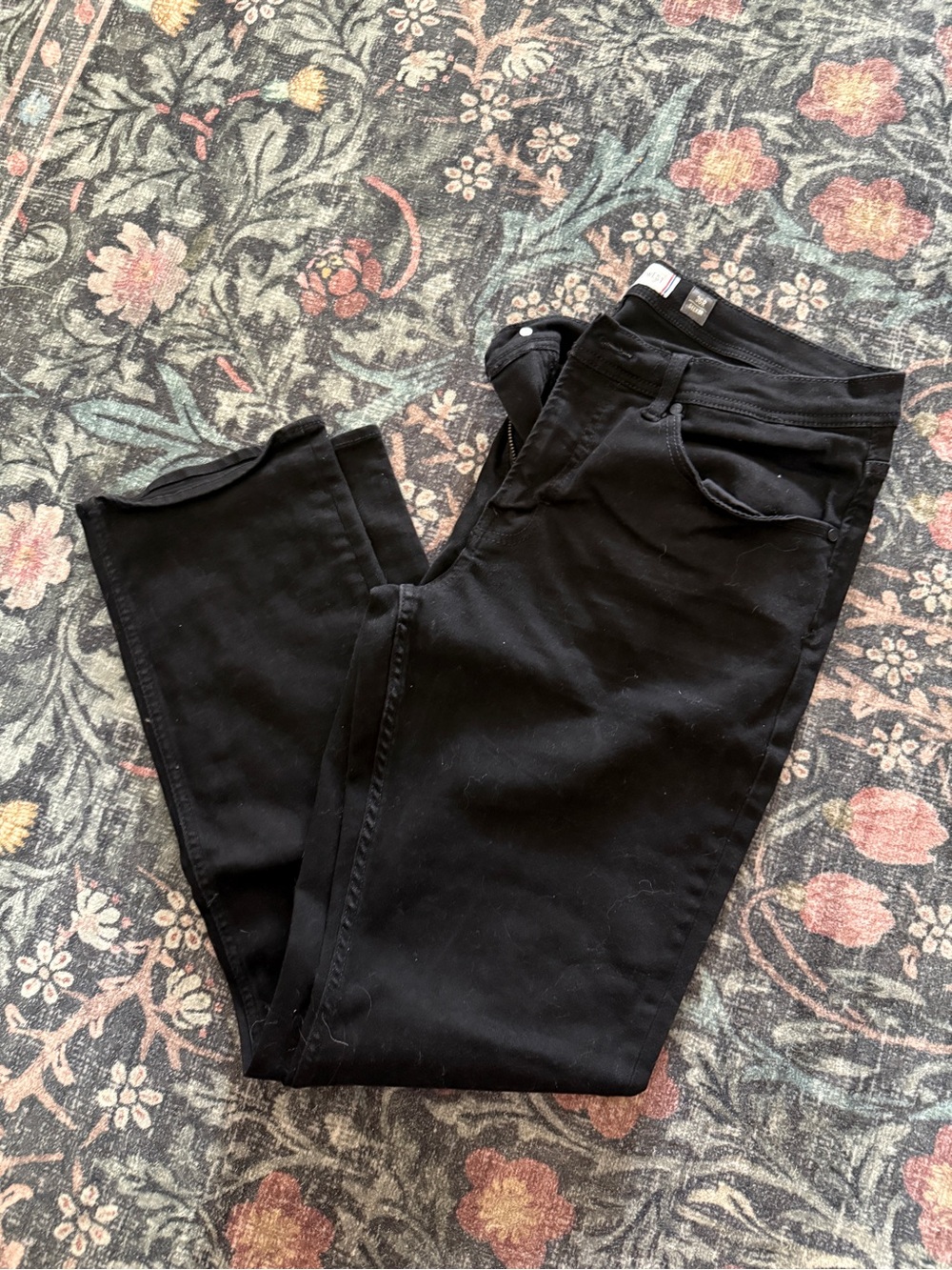 Men's Skinny Jeans — Black Stretch Denim